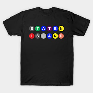 Staten Island in Subway Bubbles T-Shirt